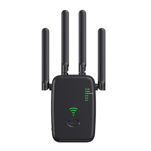 Urant U11 1200Mbps WiFi Repeater Amplifier, Dual-Band, UK Plug, Black - 1