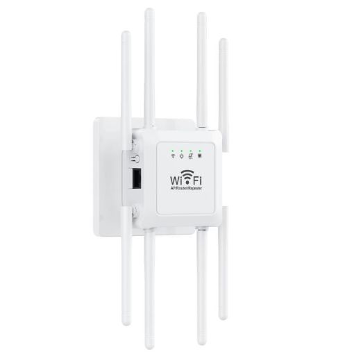 U18 1200Mbps Wireless Repeater WiFi Amplifier, 8 Antennas, EU Plug - 1