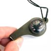 Three-In-One Outdoor Lifesaving Compass Thermometer Whistle - 4