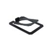 Tilted Metal Desktop Speaker Stand for Studio Monitors (Black) - 1