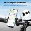Blue Shock Absorption Gravity Phone Holder for Bikes & Motorcycles - 4
