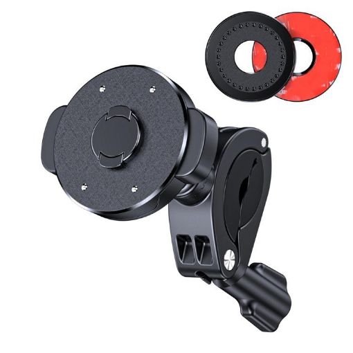 Snap-On Mobile Phone Holder for Bikes & Motorcycles (QL-10 Black) - 1