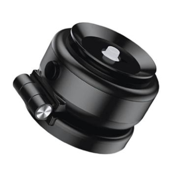 Magnetic Suction Cup Car Navigation Electric Vacuum Bracket (Black) - 1