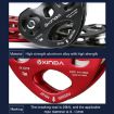 XINDA XD-Q9676 Double Axle Pulley, Outdoor Rope Transport (Red) - 4
