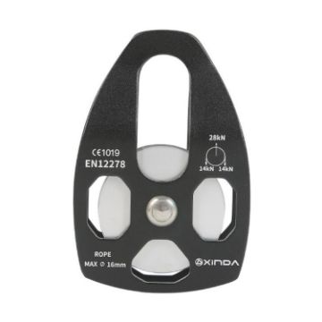 XINDA XD-8611 Outdoor Rescue Pulley with Bearing in Black - 1