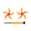 1pair DJI Neo RCSTQ Drone 5 Blade Quick Release Replacement (Orange) - 1