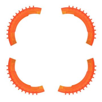 DJI Avata 2 BRDRC Paddle Protection Bumper Rings, 4pcs (Orange) - 1