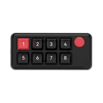 MKESPN 8-Key Wired Gaming Mechanical Keyboard With Knob (Black) - 1