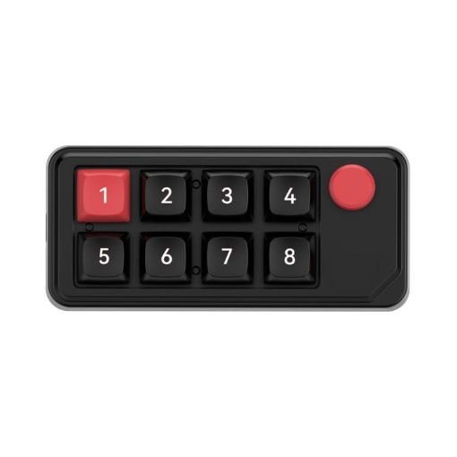 MKESPN 8-Key Wired Gaming Mechanical Keyboard With Knob (Black) - 1