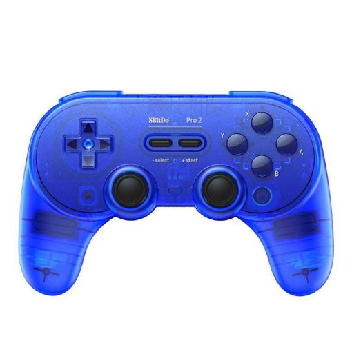 8BitDo Pro2 Retro Hall Bluetooth Gamepad with Back Buttons, Blue - 1
