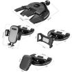 Gray Automatic Lock Car CD Slot Phone Holder - 2