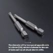 WEILIGU 5pcs 50mm T20 Magnetic S2 Drill Bit Plum Blossom Head - 5