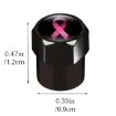 Car Modification Aluminum Tire Valve Caps - Colorful Ribbon (2 Sets) - 3