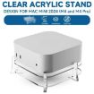 Acrylic Storage Bracket for MAC Mini M4 Desktop (YX146) - 3