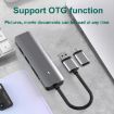 Blueendless 5-in-1 Type-C HUB Dock: USB3.0 x3 + SD/TF3.0 Expansion - 3
