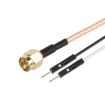 SMA Male to Dual DuPont Male RG316 RF Adapter Cable 0.3m - 1