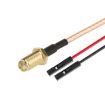 SMA Female to Dual DuPont RG316 RF Test Extension Cable (0.3m) - 1