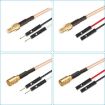 SMB Male to Dual DuPont Female RF Test Cable (1m) - 2