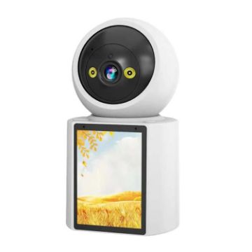 Smart WiFi Panoramic Camera with 2.8" Screen & Voice Wake-Up - 1
