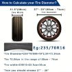 16" Thickened Imitation Leather Spare Tire Cover, Reflective (FG-2 Red) - 4