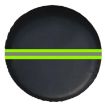 16" Imitation Leather Tire Protector Cover w/ Reflective Stripes (FG-3 Green) - 1