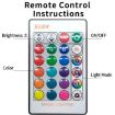 RGB+White Recessed Ceiling Lamp 10W 220V with Remote Control - 4