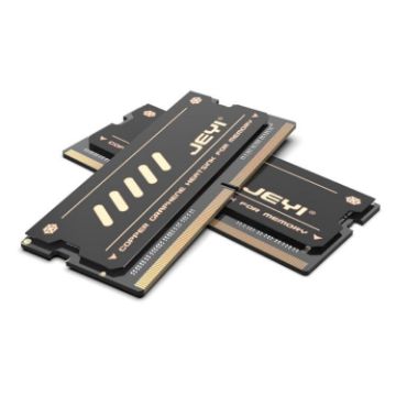 JEYI Copper Graphene Laptop Memory Heatsink for DDR5/4/3 (2pcs) - 1