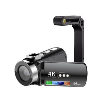 WiFi 4K Lightless Night Vision Camera, Black + Bracket - 1