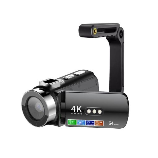 WiFi 4K Lightless Night Vision Camera, Black + Bracket - 1