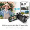 WiFi 4K HD Night Vision Camera, Black, 4pcs Set - 6