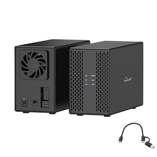 Blueendless DB3502F USB3.0/Type-C Dual-Bay Hard Disk Box (AU Plug) - 1