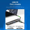 Blueendless 7-in-1 Type-C Dock: HDMI, PD, USB, SD & TF Slots - 6