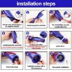 Dyson Vacuum V7/V8/V10/V11 Thin Rolling Brush Plush Strips Set - 6