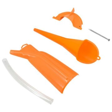 3pcs Harley Motorcycle Oil Diverter & Funnel Set (Orange) - 1