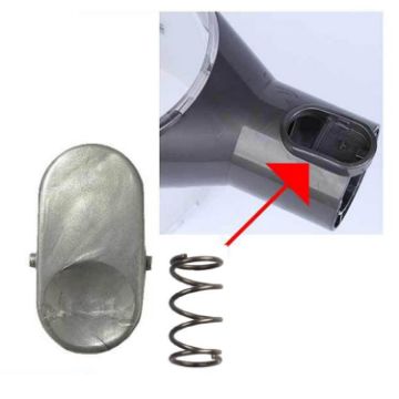 Dyson V6/DC Vacuum Dust Bin Button with Spring Replacement (Gray) - 1