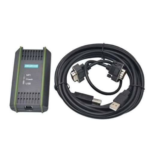 AMSAMOTION USB-MPI Cable for Siemens S7-200/300/400 PLC, 4.5m - 1