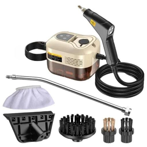 YAERDUN 1500W Steam Cleaner, Digital Smart, 110V US Plug (Beige) - 1