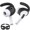 AhaStyle PT189 Silicone Ear Hooks for AirPods Pro 2 (Black Small) - 1
