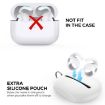AhaStyle PT189 Silicone Ear Hooks for AirPods Pro 2, White, Small - 4