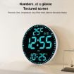 11.6" RGB Wall Clock, Remote-Controlled, Multi-Functional, Bamboo - 4