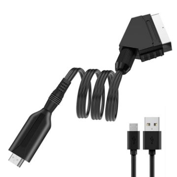 SCART To HDMI Converter for Audio Video & Game Consoles (Black) - 1
