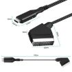 SCART To HDMI Converter for Audio Video & Game Consoles (Black) - 3