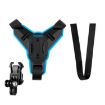 TELESIN Motorcycle Helmet Chin Mount for GoPro/Insta360/DJI Osmo - 1