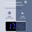 RGB Digital Alarm Clock, 11 Colors, 6 Brightness Levels, 2 Alarms - 5