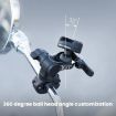 PGYTECH Black Motorcycle Rearview Mirror Quick Release Bracket - 3