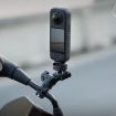 PGYTECH Black Motorcycle Rearview Mirror Quick Release Bracket - 6