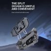 A1 IP67 Waterproof Bluetooth Motorcycle Helmet Headset, Hard Mic - 6