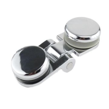 Bilateral Small Frameless Glass Door Hinge for Wine Cabinet - 1