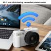 W1 5K HD 75MP Camera, 18X Zoom WiFi Recorder, Flip Screen (White) - 6