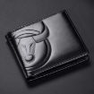 BULL CAPTAIN RFID Anti-theft Cowhide Wallet, Multiple Card Slots - 1